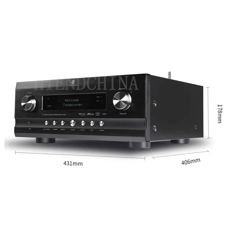 Winner AT-2900 Pre Amplifier 9 Channel Integrated Amp AV Receiver Home Theatre Amp Decoding 7.3.6/9.3.4 200W/4Ω 120W/8Ω