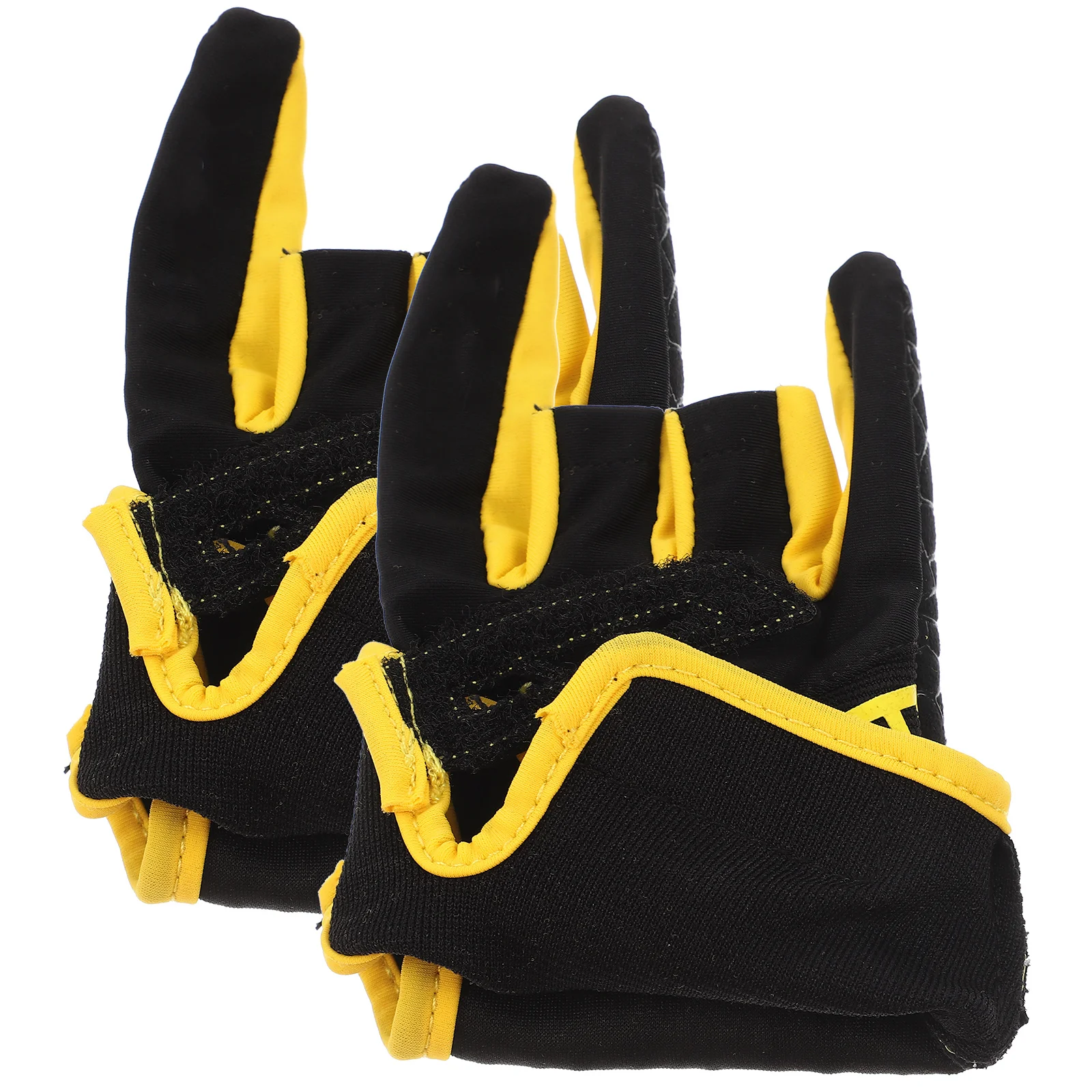 

1Pair Professional Elastic Bowling Gloves Anti-Slip Breathable Sports Gloves Yellow Size S M Wrist Support Flexible Durable