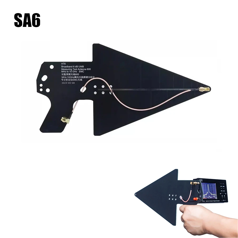 

SA6 HT6 Log Periodic Antenna 600M-10G,EMI EMC Antenna,2/3/4G Wi-Fi UWB Broadband Direction Antenna for Spectrum Analysis