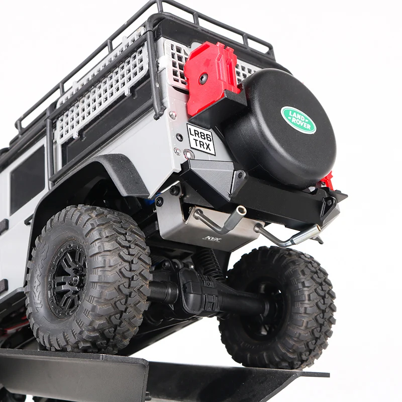 TRX4M metalowa symulacja tylna rura wydechowa dla 1/18 gąsienica RC Traxxas TRX-4M Defender części zamienne