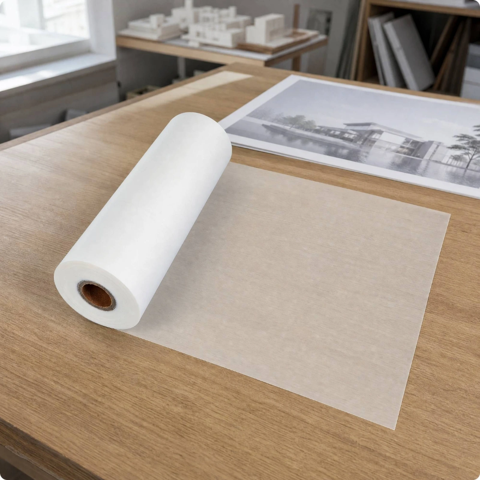 Laminating Film 21 Microns Thick Biaxially-Oriented Polypropylene Pre-Coated Thermal Laminating Film Laminate Roll with 1 Inch