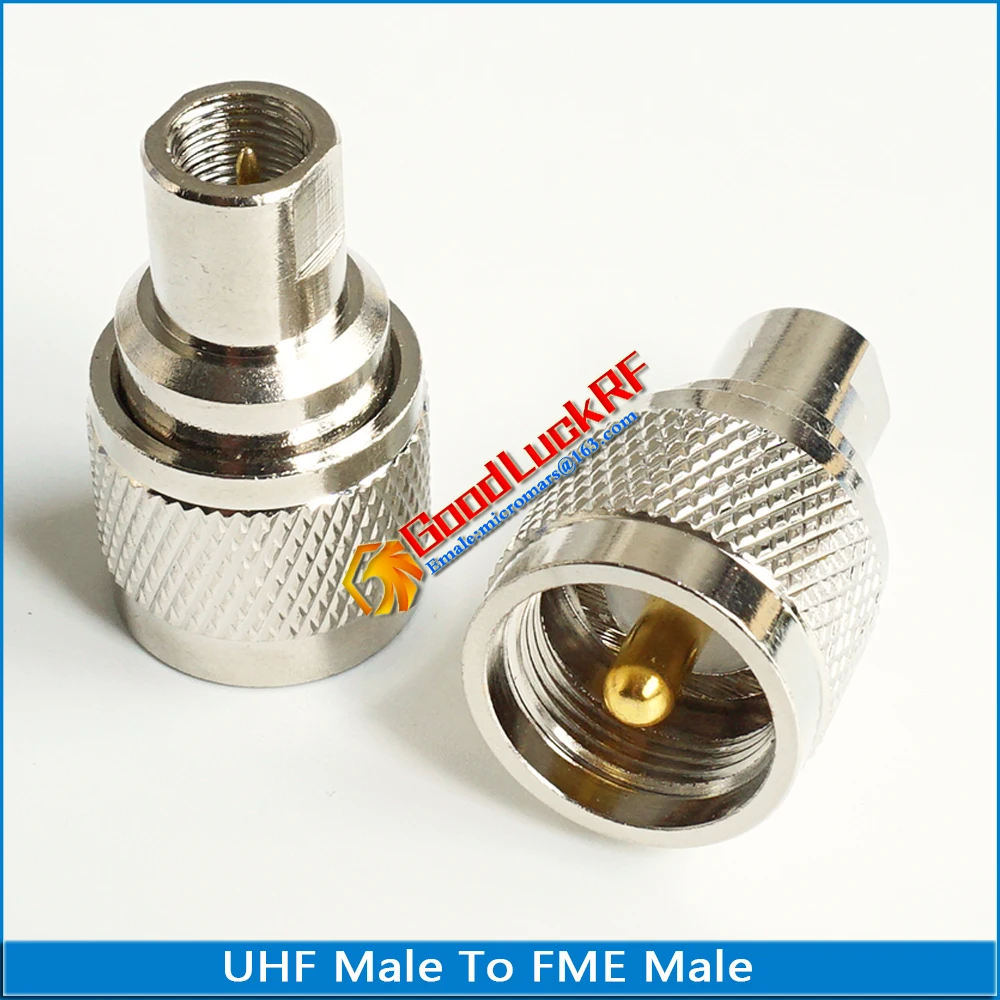 

1X Pcs High-quality FME Male To UHF Male Cable Connector Socket FME - UHF Straight Nickel Plated Brass Coaxial RF Adapters