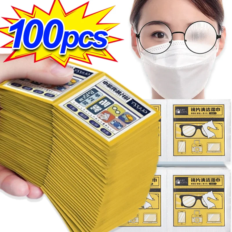 

10/100pcs High Quality Cleaning Cloth Glasses Cleaner Cleaning Cloth for Glasses Cloth Len Phone Screen Cleaning Wipes Wholesale