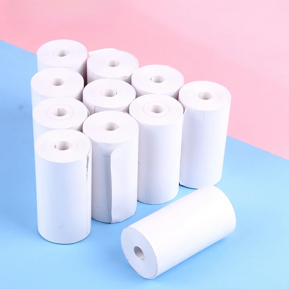 10rolls/Lot 57*25mm Thermal Paper White Children Camera Instant Print Kids Camera Printing Paper Replacement Accessories Parts