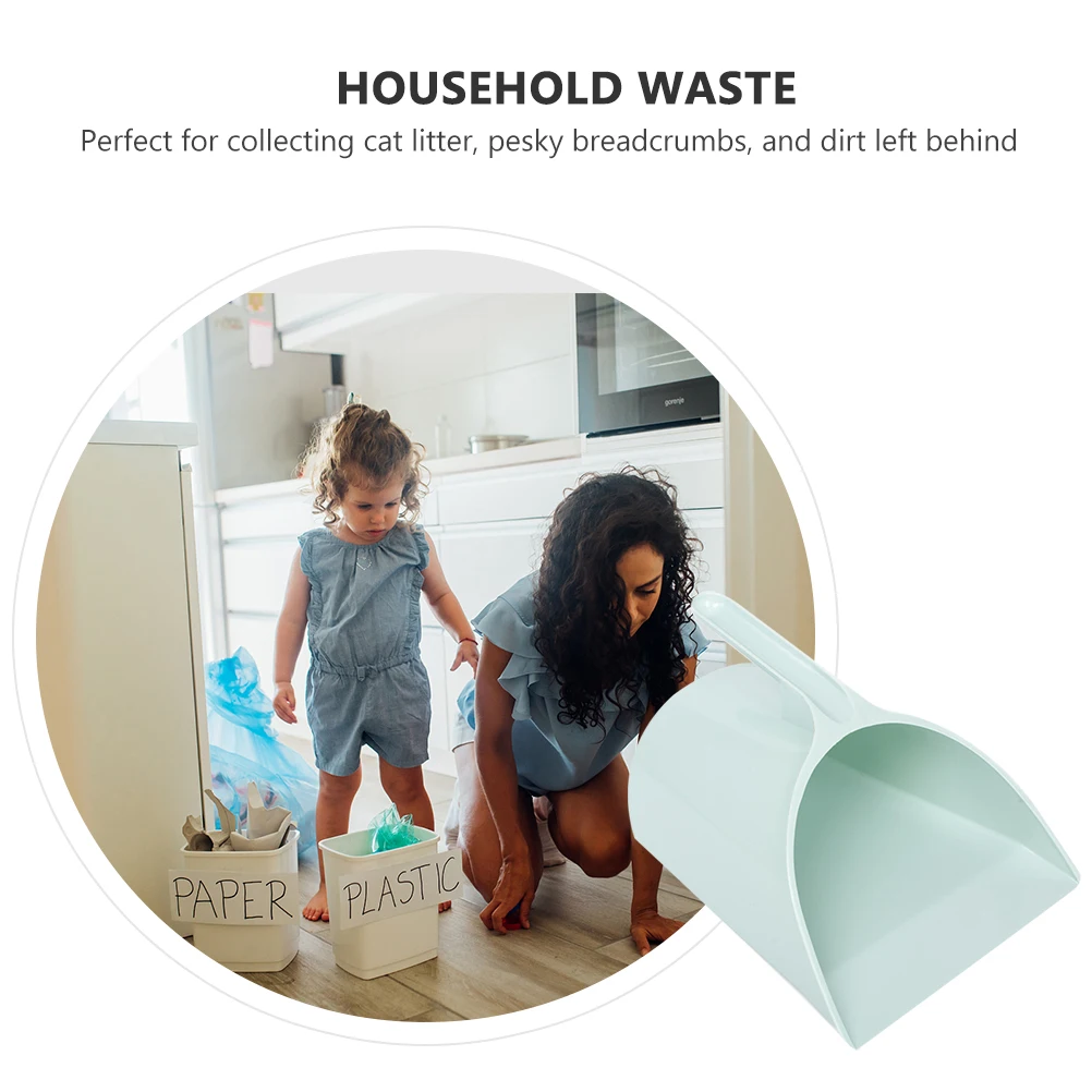 

2Pcs Standing Dustpan Handheld Shovel Ergonomic Handle Comfortable Grip Reliable Portable For Home Kitchen Cleaning