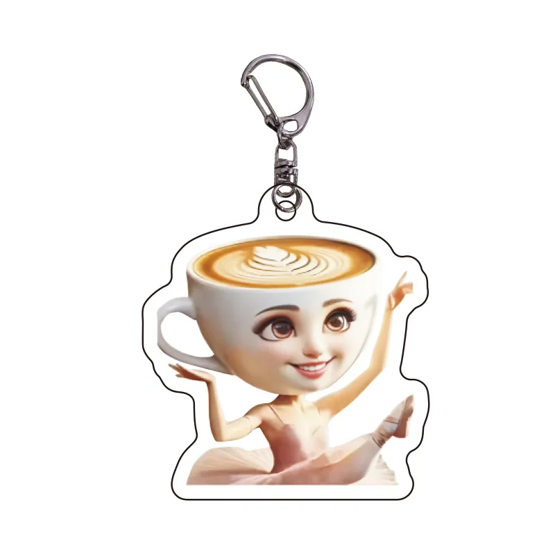 Italian Brainrot Series Acrylic Keychains Hot AI  Animals Tung Tung Sahur Keyring Cartoon Bag Pendant Accessories Birthday Gifts