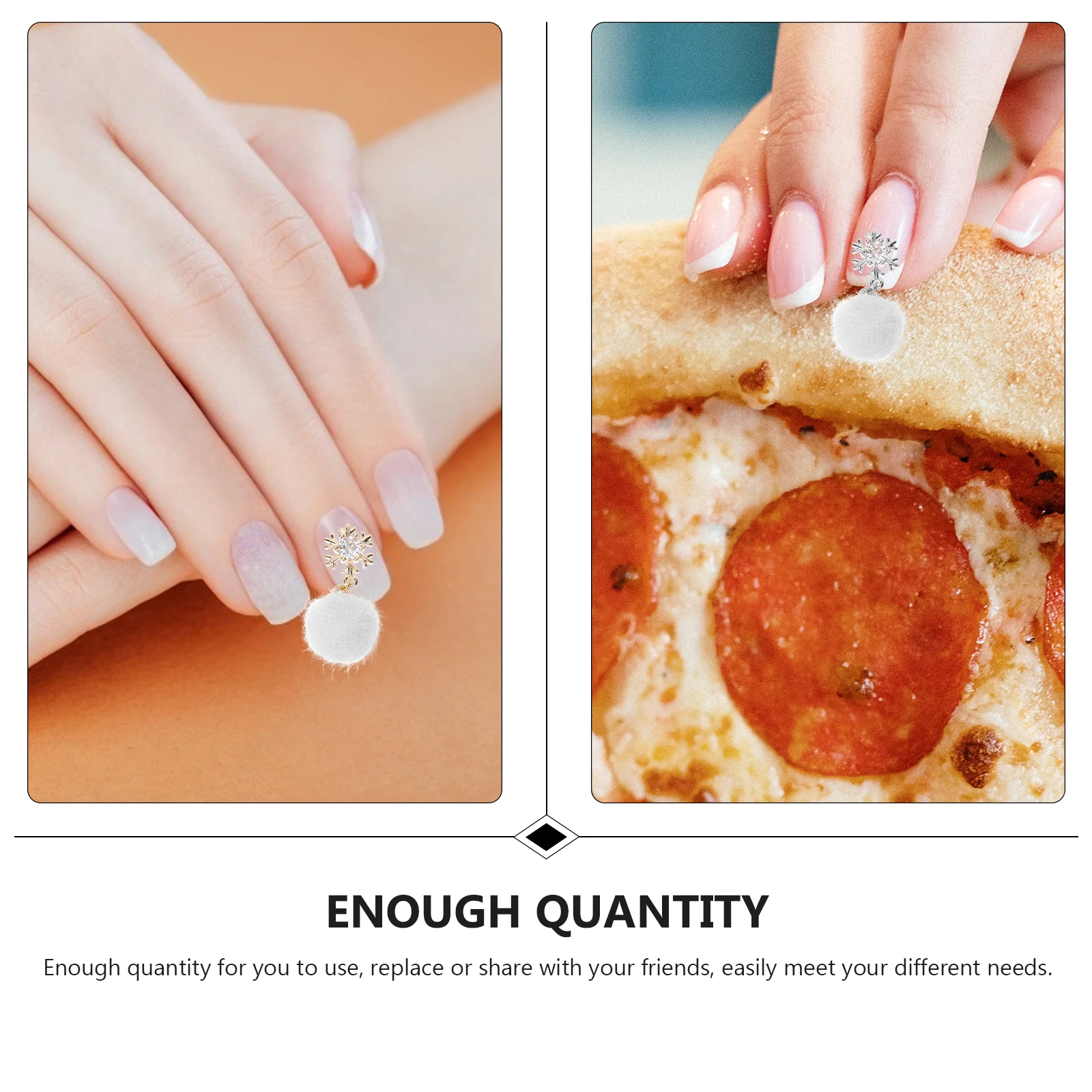 

4 Pcs Zircon Jewelry Nail Decor Accessories Gems for Nails Charms Kawaii Cute Christmas Kit