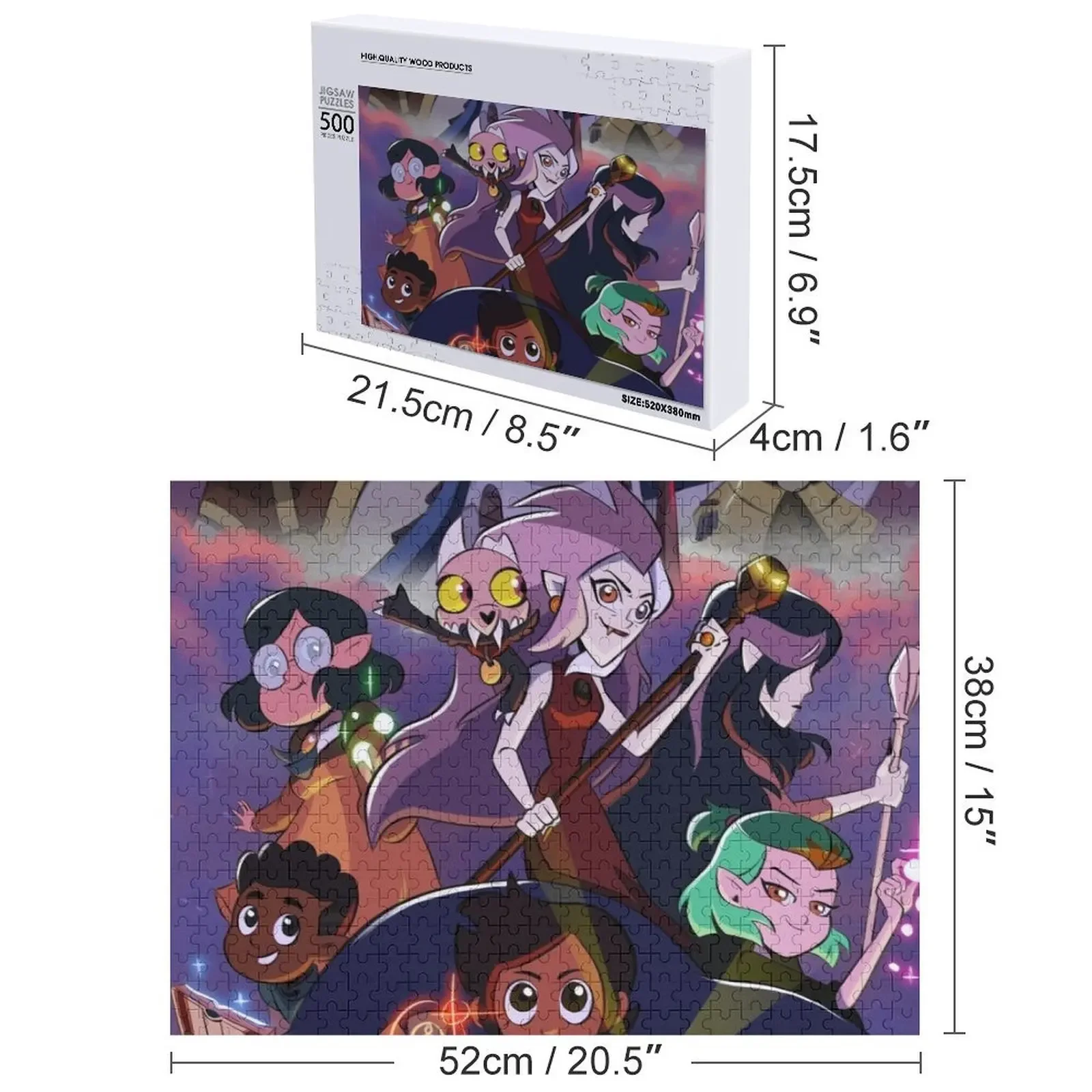 ToH الرسمية بازل قطع وودز للبالغين لعبة الأطفال لغز هدية خشبية مخصصة #4