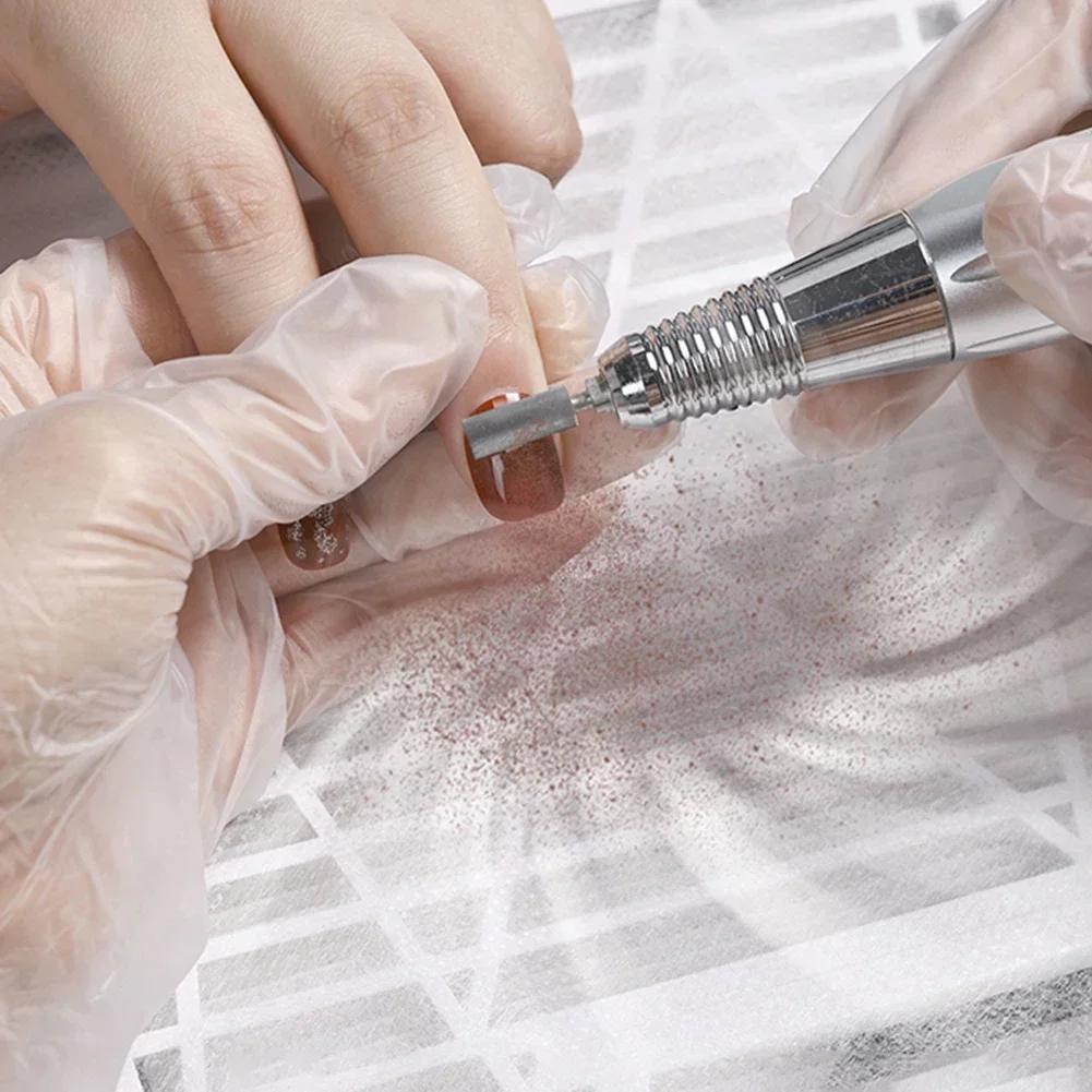 100 Stuks Nail Vacuüm Filter Papier Filter Witte Stofafscheider Vervangen Nail Stofzuigen Ultradunne Schonere Filter Niet geweven Stof