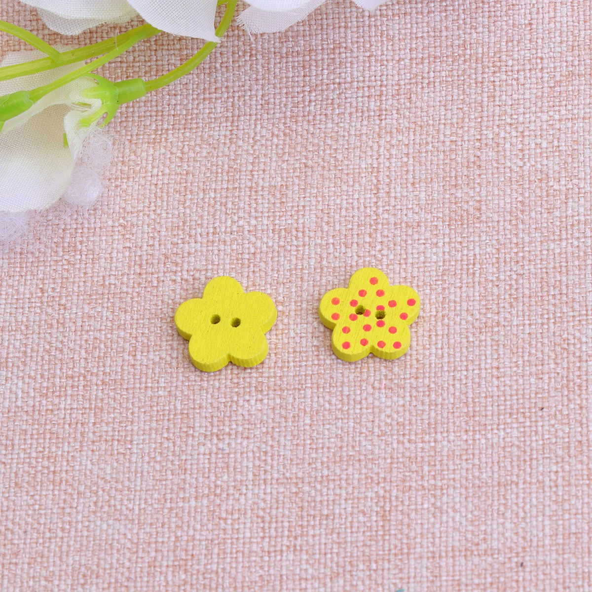 

100 Pcs Sewing Buttons Two Holes Wooden Vintage Decor Tool for Child Clothes Pins