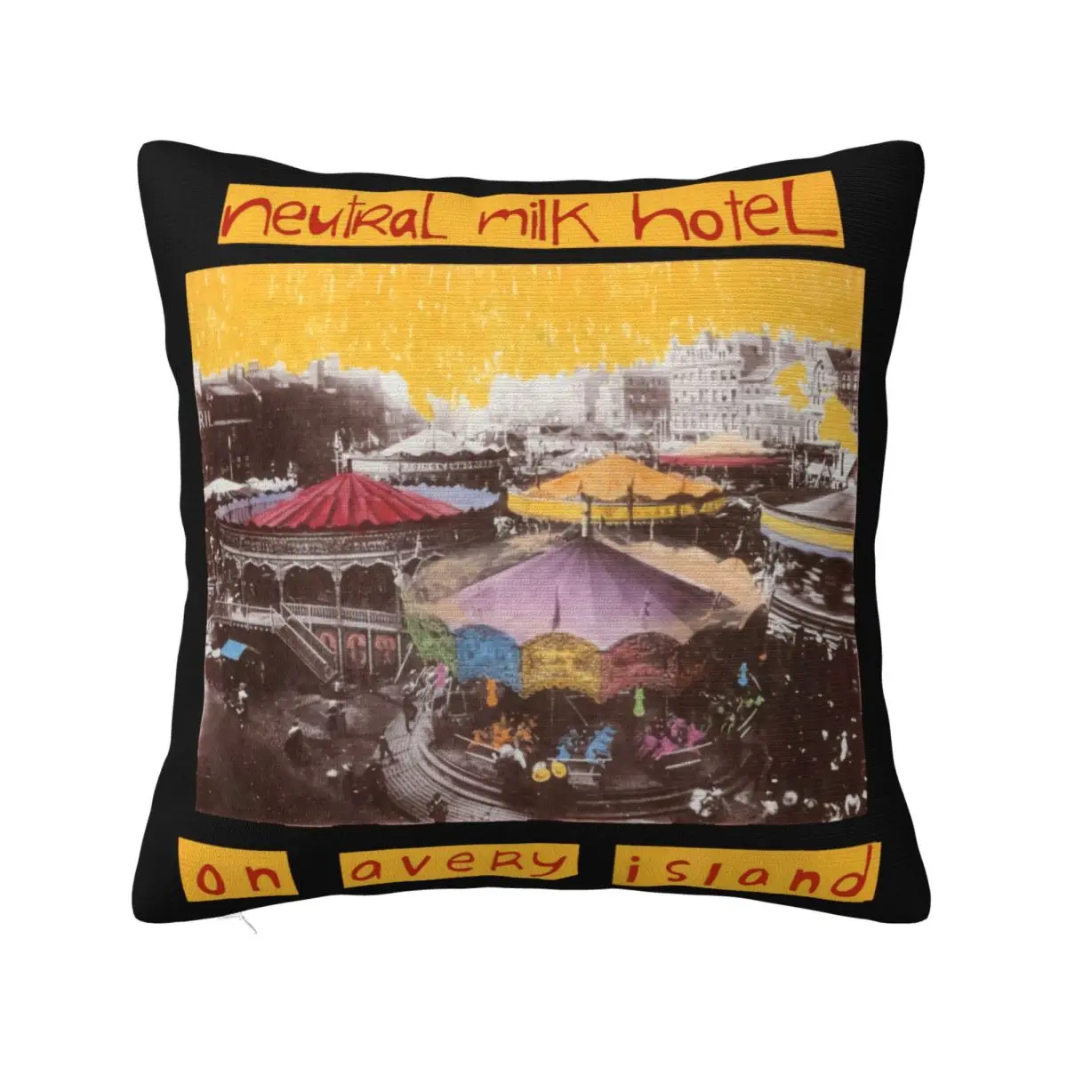 New Neutral Milk Hotel Indie Rock Band Mens Black Size S M L Xl 2Xl 3Xl Men Pillow Case