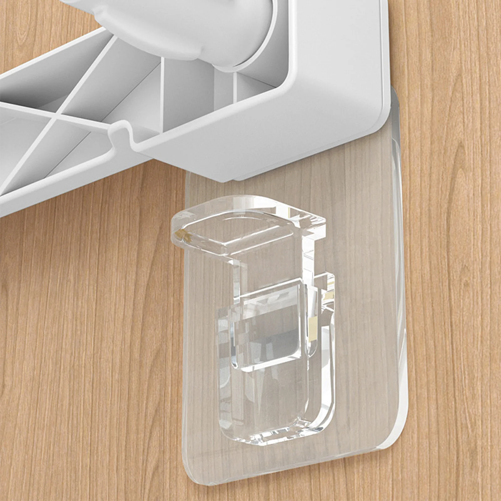 

10pcs No-Drill Shelf Support Adhesive Pegs Plastic Shelf Brackets For Closet Wardrobe Divider Holder Punch-Free Wall Stickers