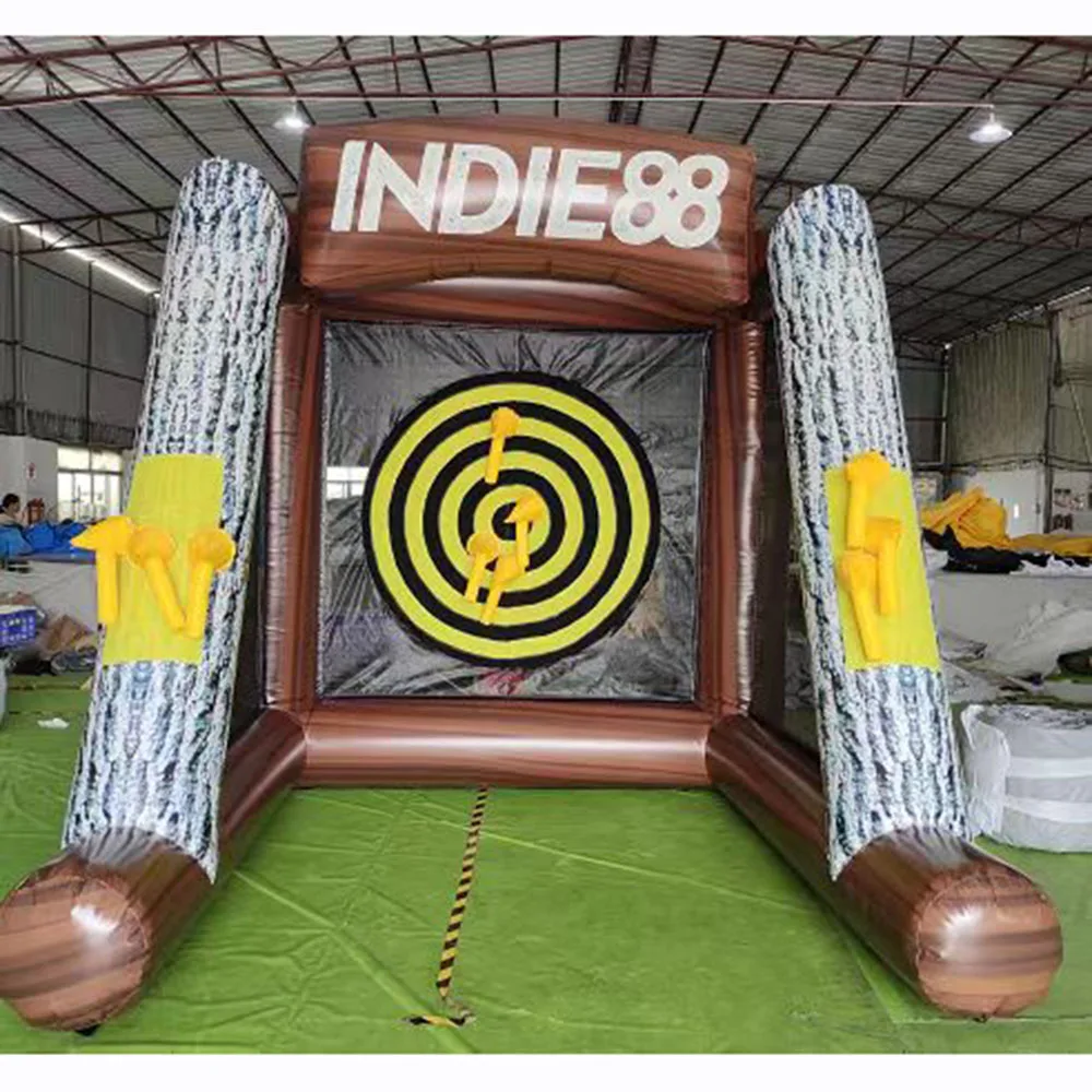 

2023 Newest Inflatable Axe Throw Dart Game 3x3m Inflatable Carnival Dart Board Carnival Game For Kids And Adults free ship