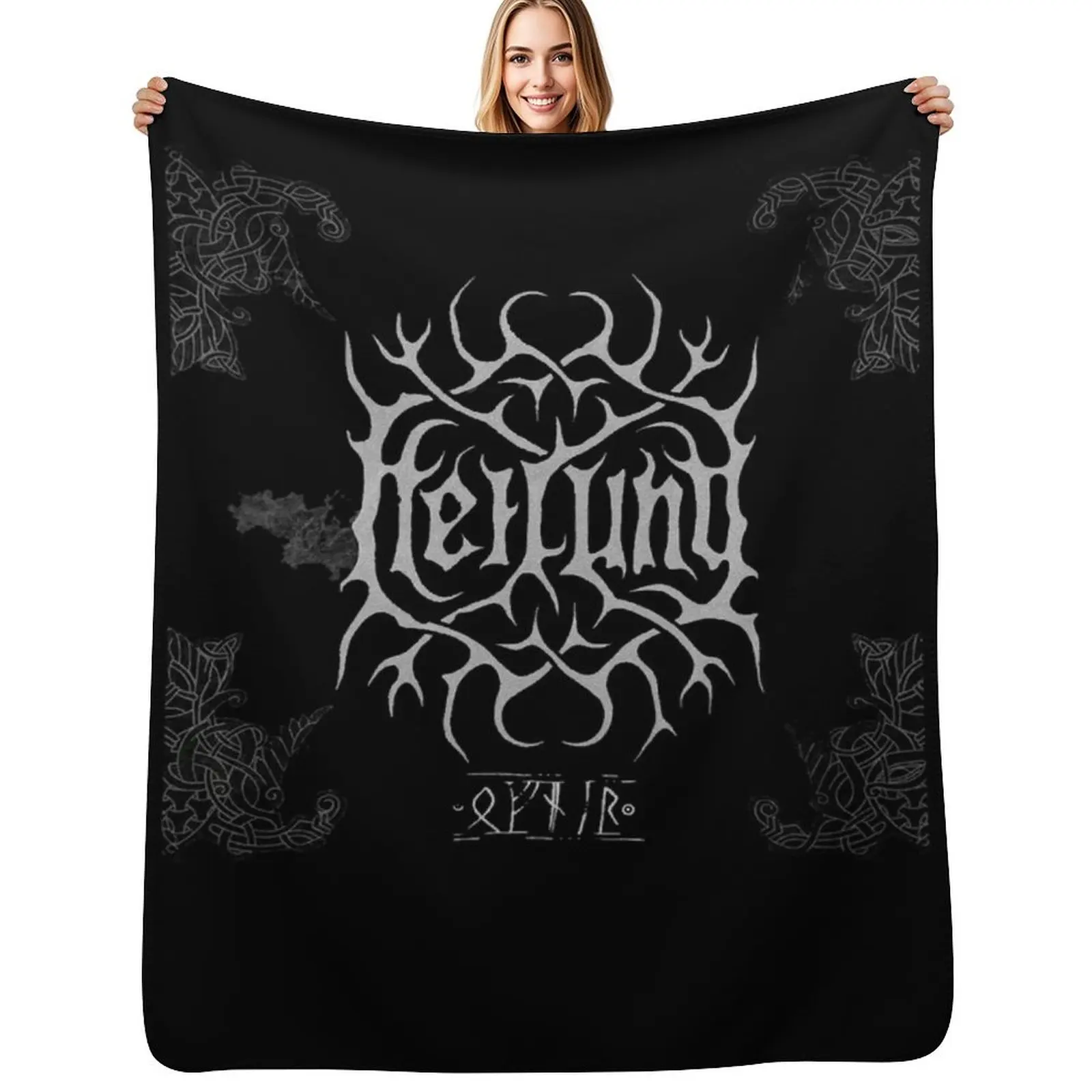 best logo of heilung band Throw Blanket Decorative Soft Throw Blanket for Couch Sofa