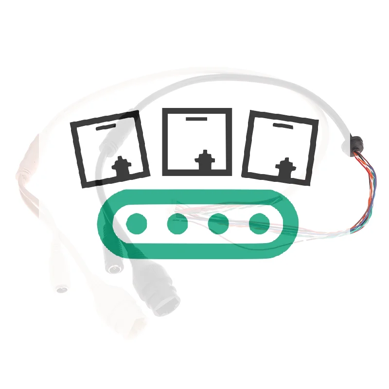 

12-контактный 8/10-жильный сетевой порт POE, разъем питания DC (гнездо), кабель для IP-камер видеонаблюдения, IP-кабель