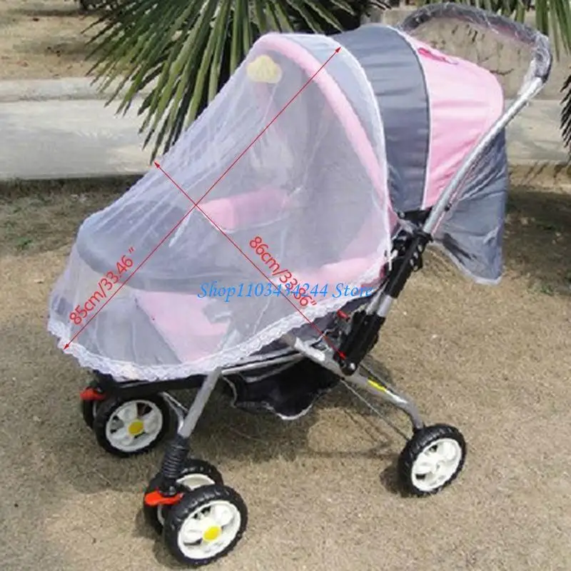 Baby Mosquito Net for Stroller, Crib Stretchy Durable Breathable Mosquito Nettin