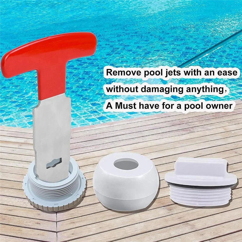 HHO-2Pcs Pool Plug Removal Tool Pool Drain Plug Removal Tool Pool SPA Removal Tool