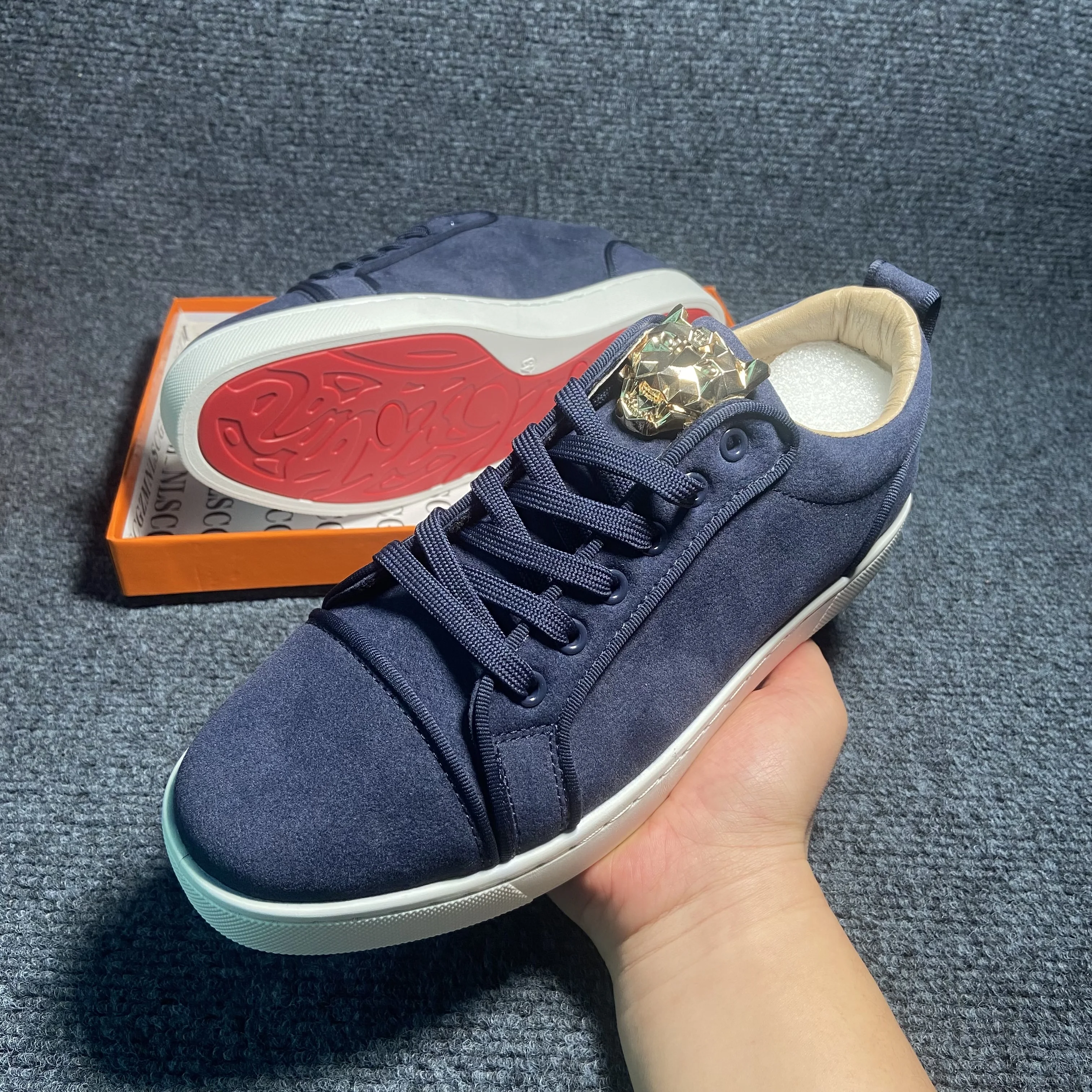 حذاء كاجوال أزرق للرجال من جلد الغزال حذاء رياضي كاجوال للرجال حذاء تزلج المدربين للرجال سكاربي الجري uomo mocasines de hombre