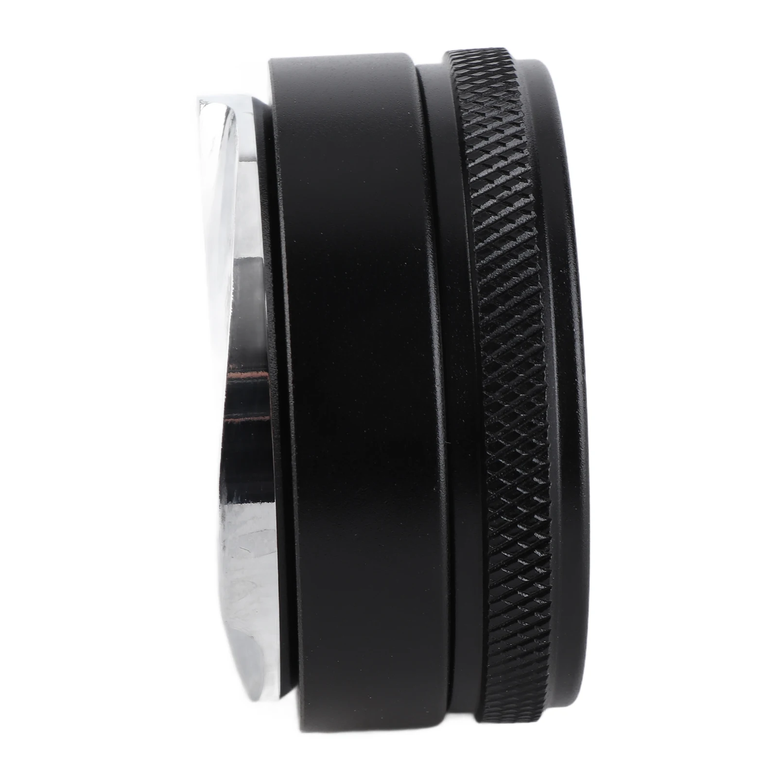 เครื่องกดกาแฟ เครื่องปรับระดับกาแฟ สแตนเลส 2‑in‑1 เครื่องกระจายผงกาแฟ อุปกรณ์เสริมเครื่องชงกาแฟ สีดำ 5.8x3.5 ซม.