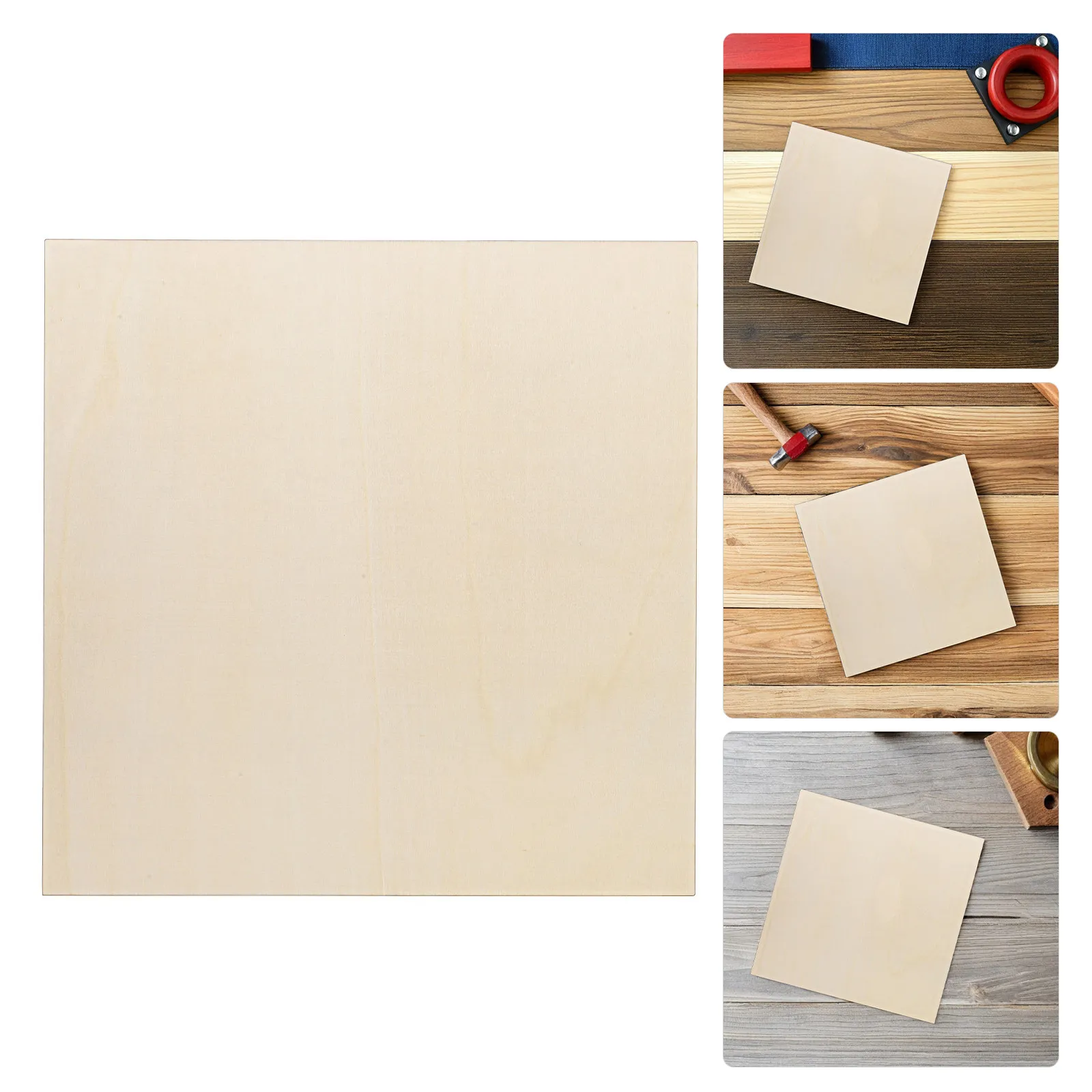 

10Pcs Walnut Unfinished Wood Planks Squares Board for DIY Crafts Painting Engraving Hardwood Boards for Home Decor
