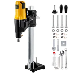 4450W Diamond Core Drill Rig Wet Dry Variable Speed Diamond Core Drill Drilling Machine Ø 255mm with Stand