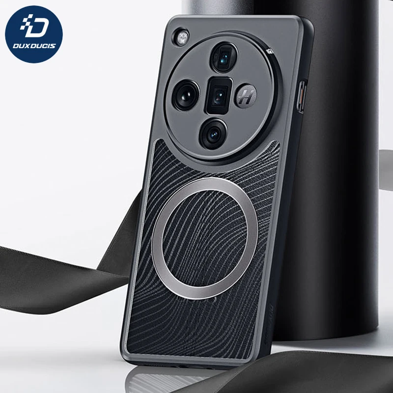 

For OPPO Find X7 Ultra Case DUX DUCIS Aimo Series Magnetic PC+TPU Flowing Line Matte Anti-fingerprint Cover for Find X7 Ultra