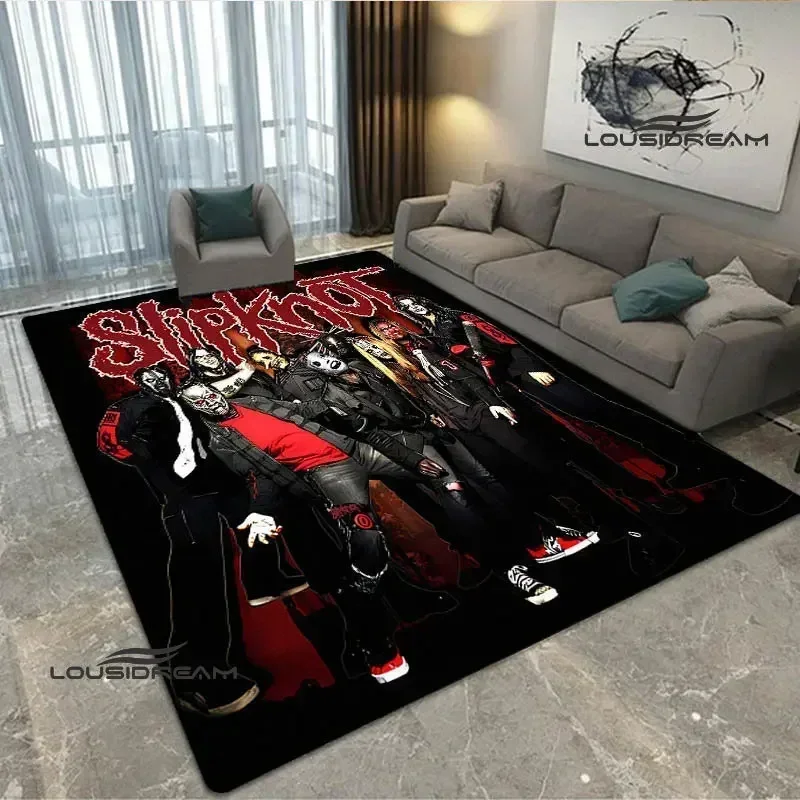 3D Rock band S-SLIPKNOT printed carpet yoga mat Non-slip carpet room decor carpets for living room area rug birthday gift