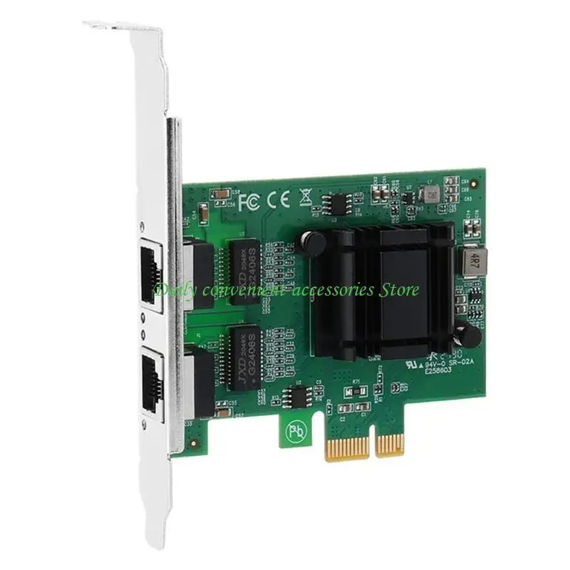 97QB Dual Gigabit Port PCIe 1000M Server Card Card لـ 82671 PCIe 1x RJ45 #4