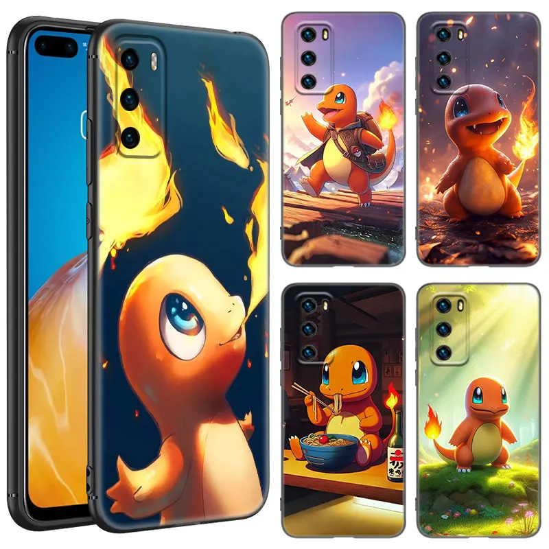 Cute CCharmander PPokemon Phone Case For Huawei Pura 70 Ultra P20 P30 P40 Lite P60 Art P50 Pro P50E P Smart 2018 2019 2020 2021