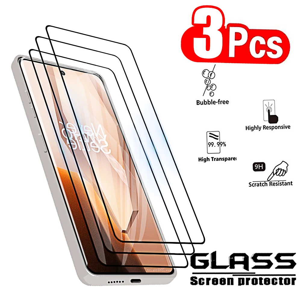 3pcs Protective Glass for Oneplus 13r Screen Protectors Tempered Glass Phone Front HD Film for One Plus 1+ One+ 13 R R13 13r