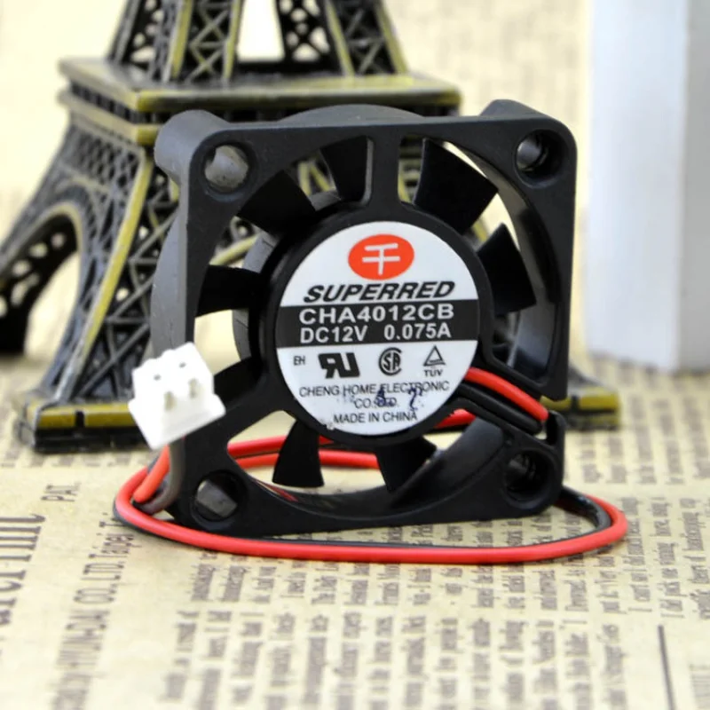 Cha4012cb 4cm 0,075 12v 2.5a stummer Lüfter