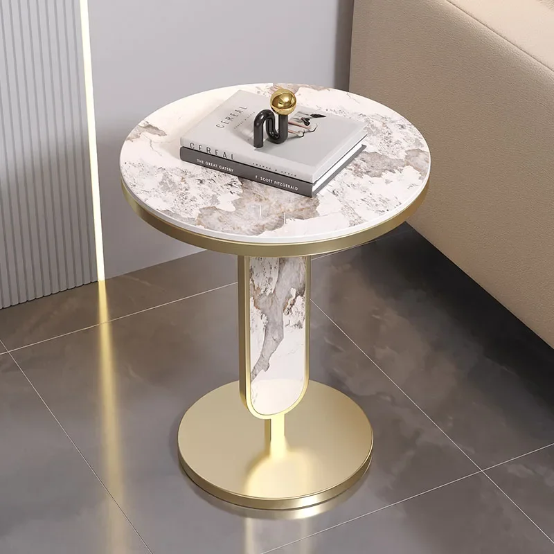 

Unique Beautiful Coffee Table Living Room Metal Round Home Side Table Aesthetic Space Saving Tavolini Da Salotto Decoration