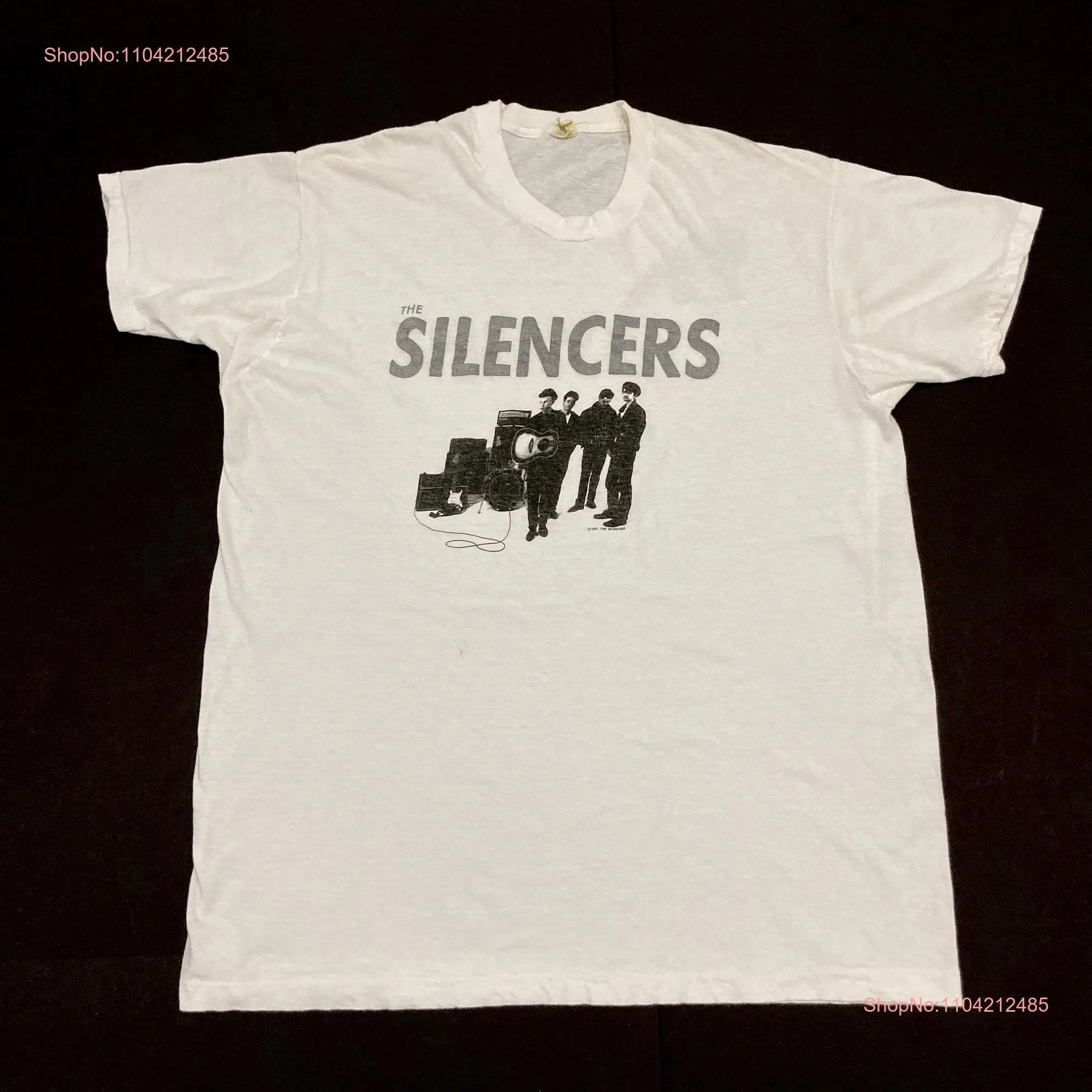 The Silencers Band T Shirt Vintage 1987 A Letter From St Paul Screen Stars White Cotton Scottish Indie Rock Mohawk