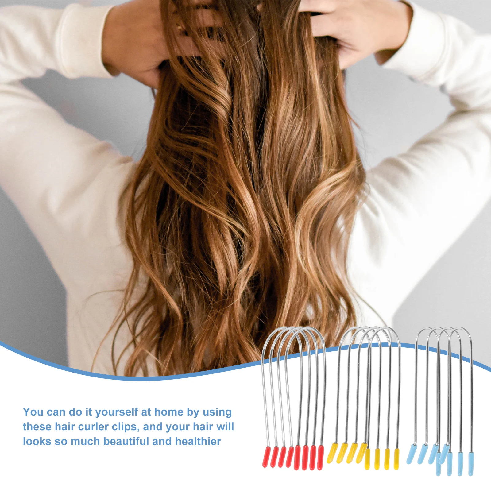 

24 шт., зажимы с горячими роликами, металлические зажимы, сменные U-образные зажимы для завивки волос, салонные инструменты для укладки волос, парикмахерские инструменты