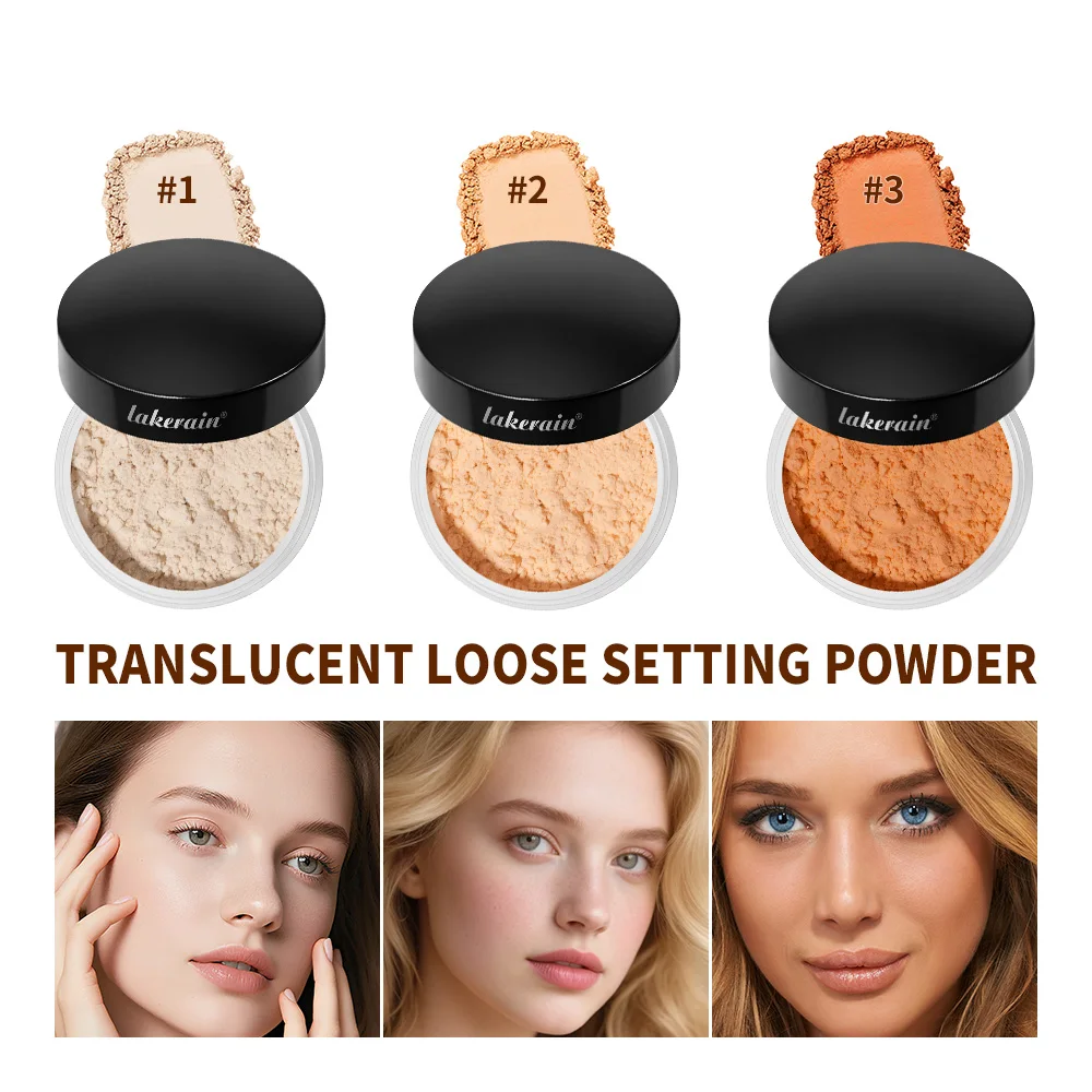 Translucent Loose Longwear Setting Powder Lightweight Weightless Long-lasting Oil Control Smudge-proof Smudge-proof Setting Make
