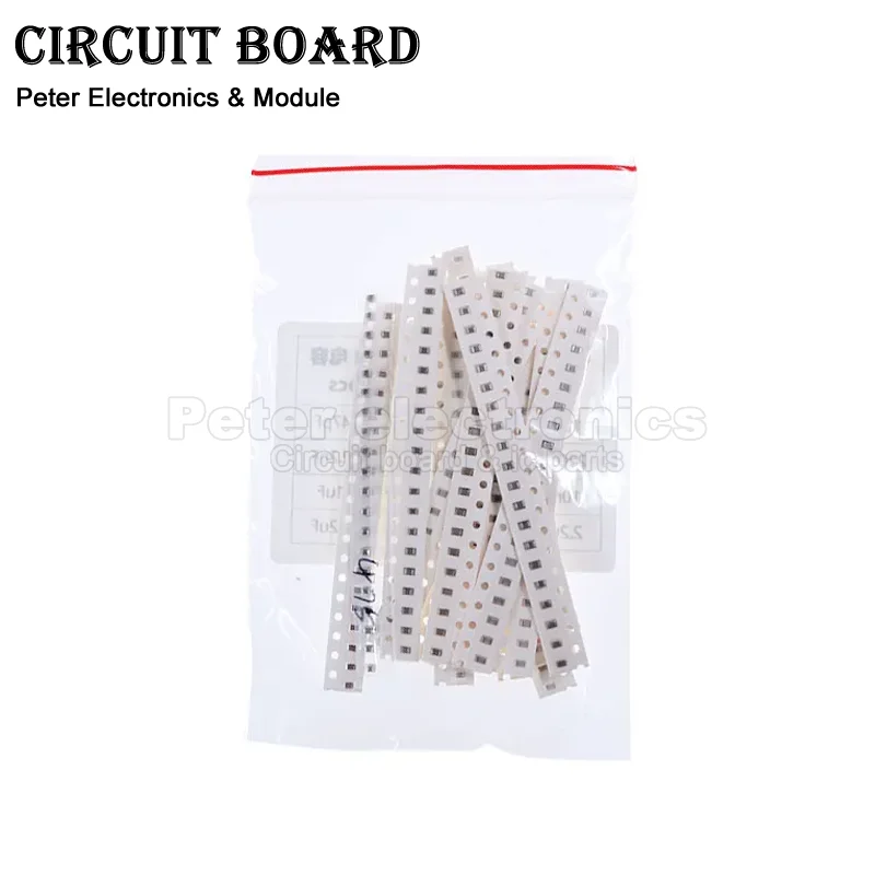 Assorted Capacitor Kit, Electronic DIY Amostras Set, SMD, 10pF ~ 22uF, 16 Valores, 20Pcs, 0805, 320Pcs = 16 Valores