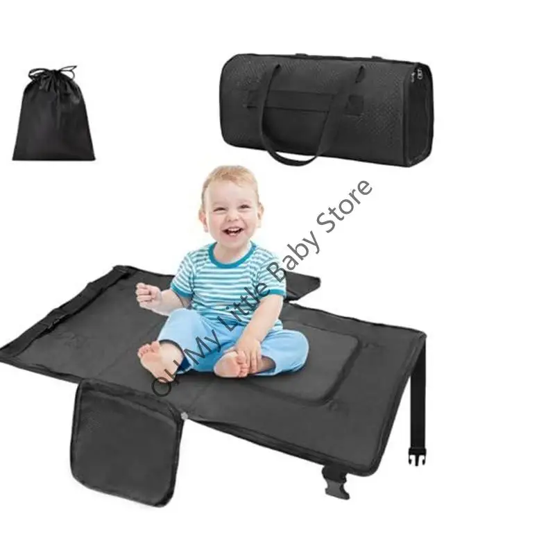 

M76C Foldable Toddler Plane Bed With Storage Pockets Adjustable Fit Anti Slip Base Hammock For Stress Relief Flying