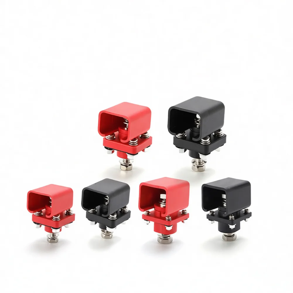 Dual Thread Wiring Post 50A 500A Connector For Power Cable Distribution Industrial Battery Storage System Terminal Lug