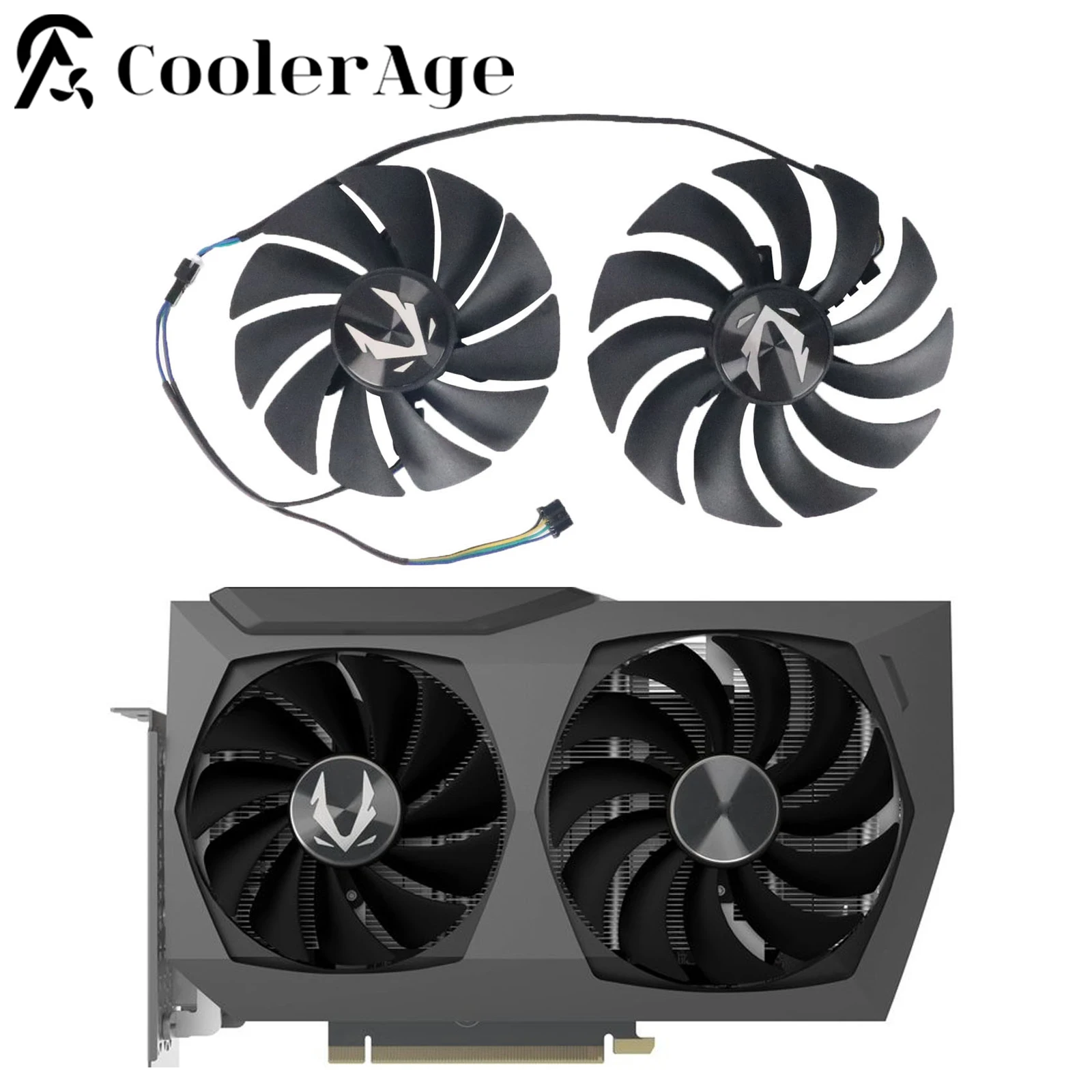 Кулер GA92S2U, 88 мм, 100 мм, GAA8S2U, RTX3070Ti, RTX3070 Ti, для Zotac Gaming RTX, 3070, с двумя гранями