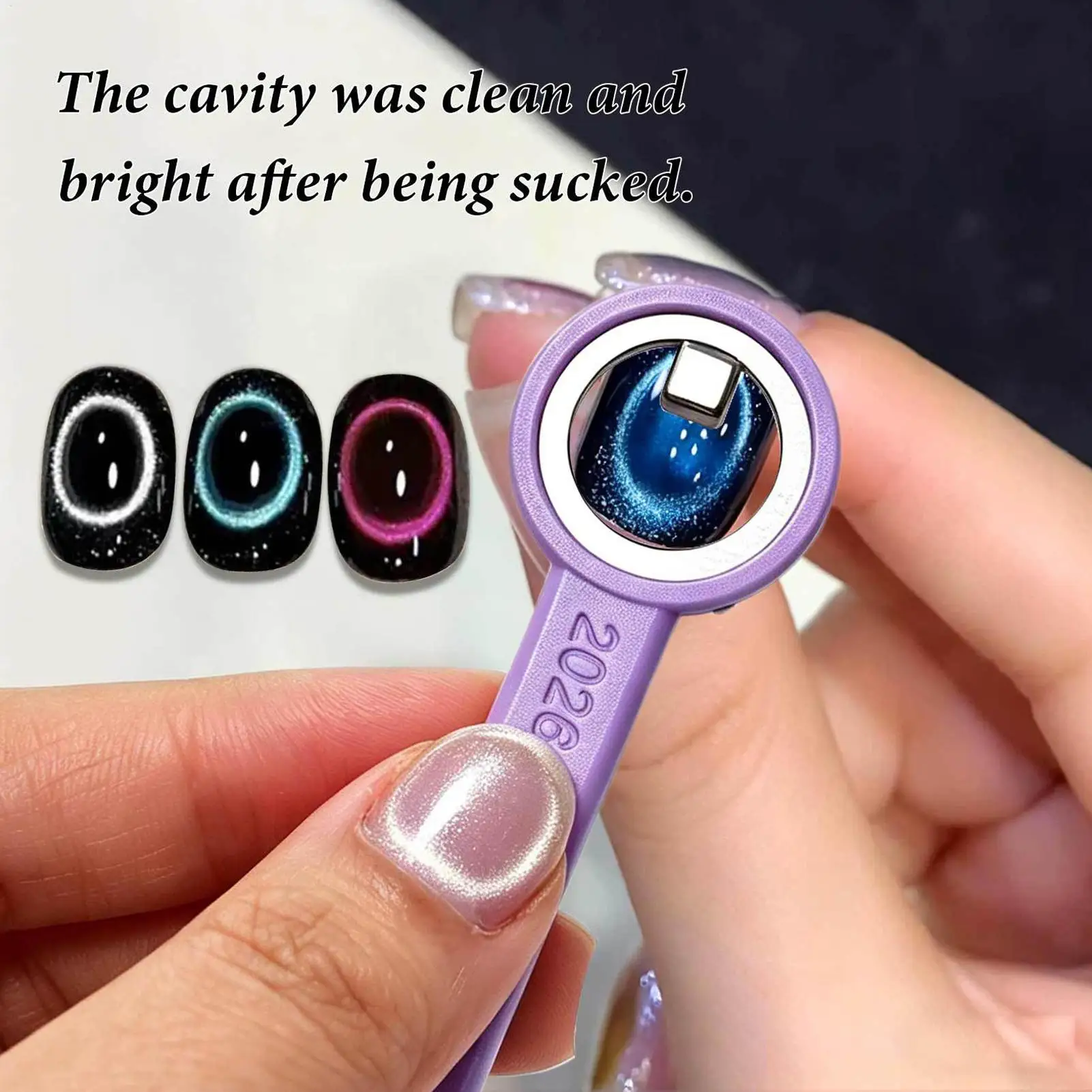 1PC Cat Eyes Nail Magnet Strong Power Ring Magnetic Tool With Handle For Cat Eyes Gel Polish DIY Nails Art Manicure Tools