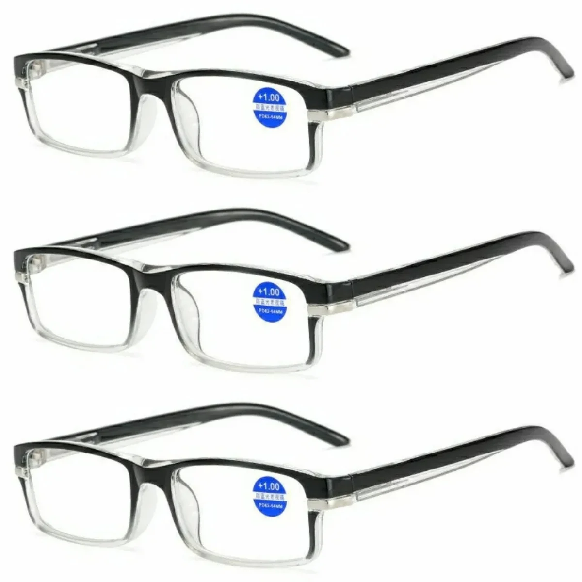 

3 PCS Unisex Reading Glasses For Women And Men Blue Light Blocking Computer Glasses