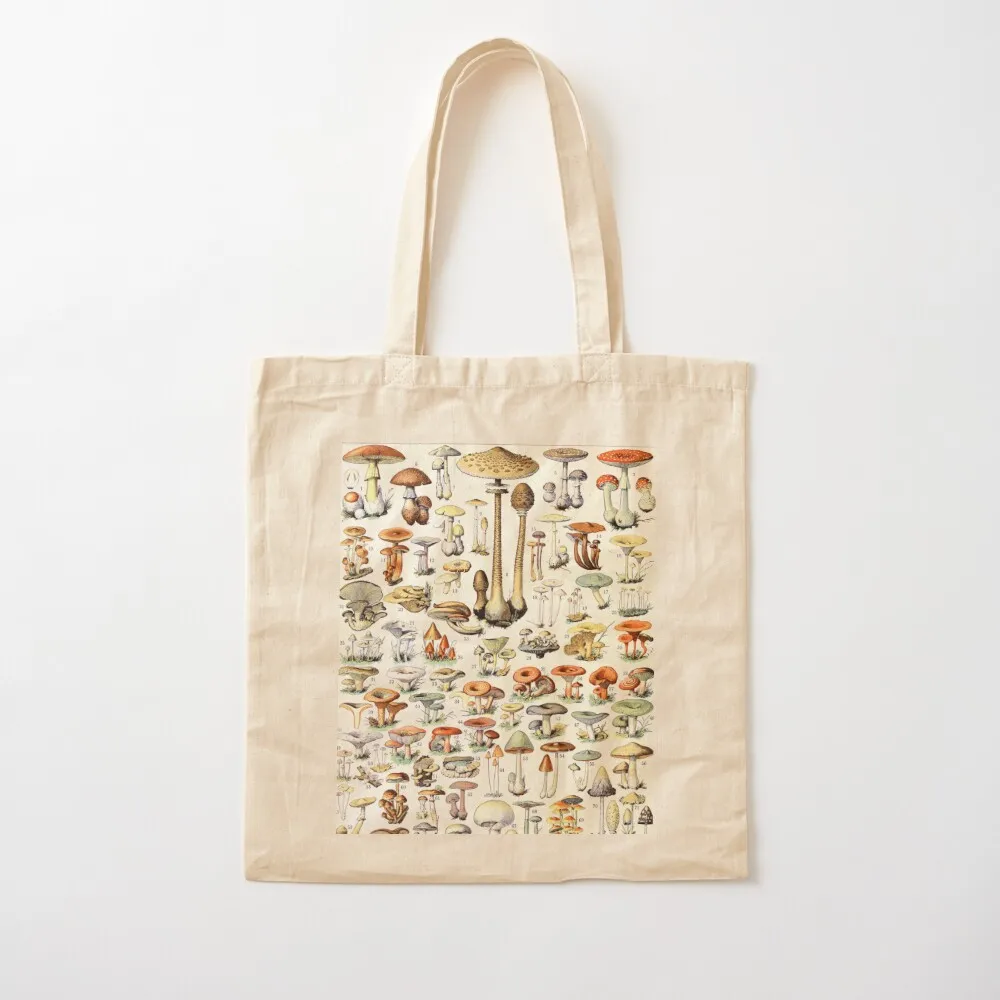 Adolphe Millot - Champignons B - French vintage poster Tote Bag Women bags sacs de shopping tote bag university Canvas Tote Bag