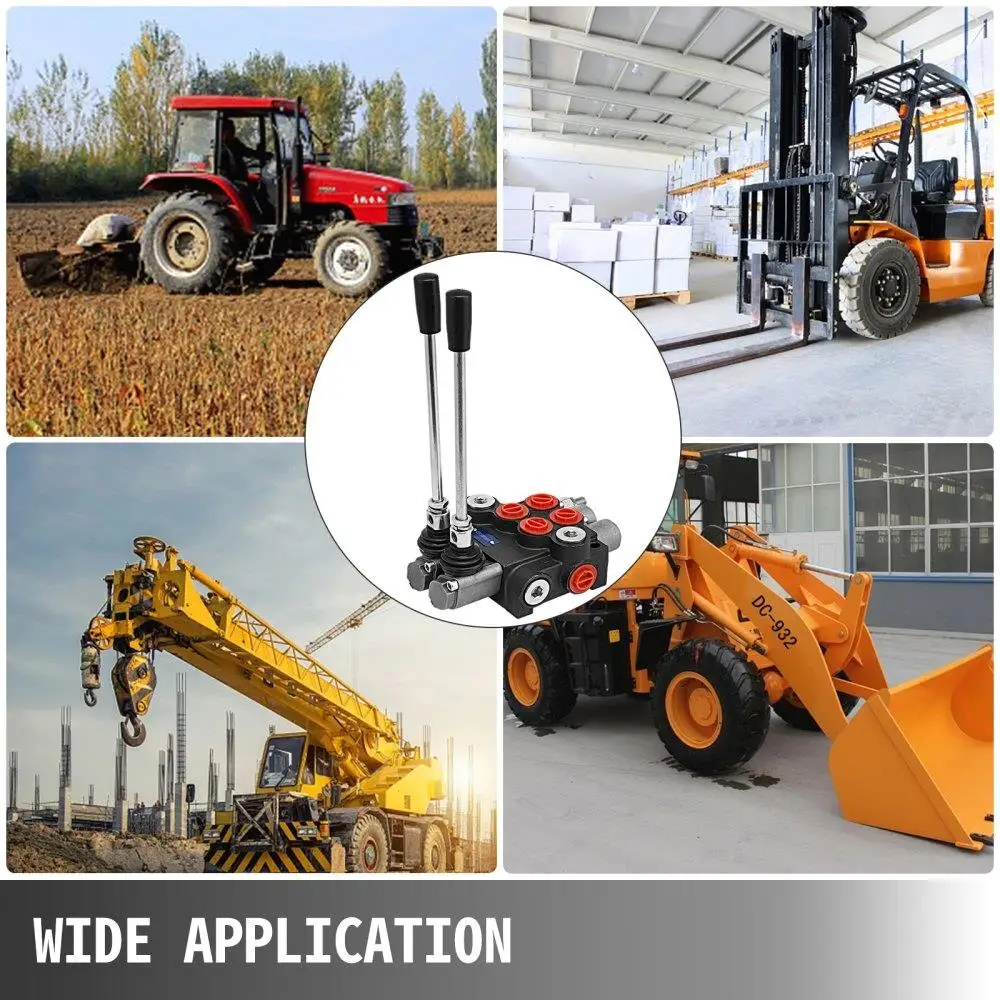 2 Spool Hydraulic Directional Control 11gpm Double Acting for tractors Loaders Tanks