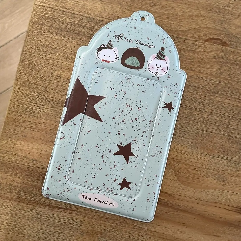 Protective Sleeve Idol Photocard Holder PVC Cartoon A5 Card Cover ABS Plastic Y2k Photos Protective Cover Idol Cards Collect