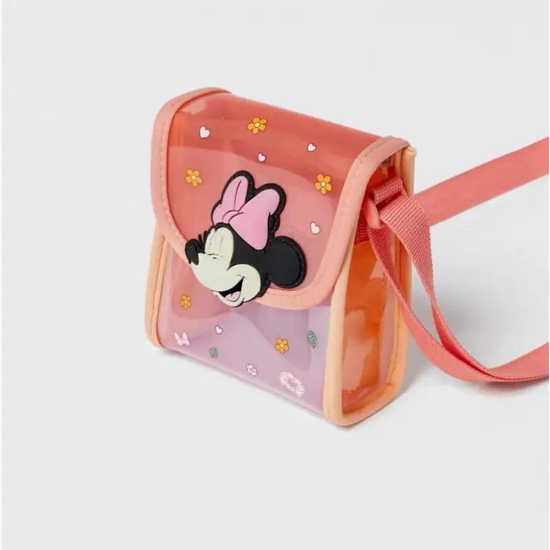 Cute Minnie Baby Girls Mini Crossbody Bag Fashion New Style Children\'s Bags Girl Change Purse Cartoon Trendy Kids Shoulder Bag