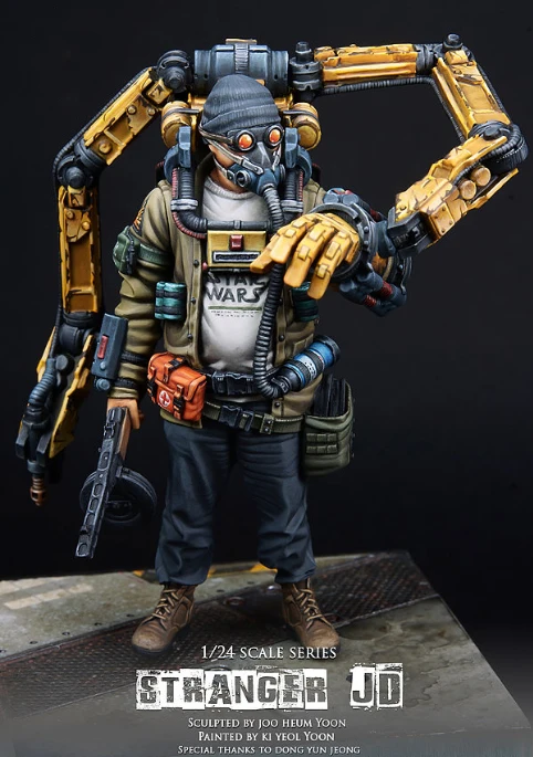 

[tusk model]75mm resin figure 1/24 garage kits unpainted miniatures 135001