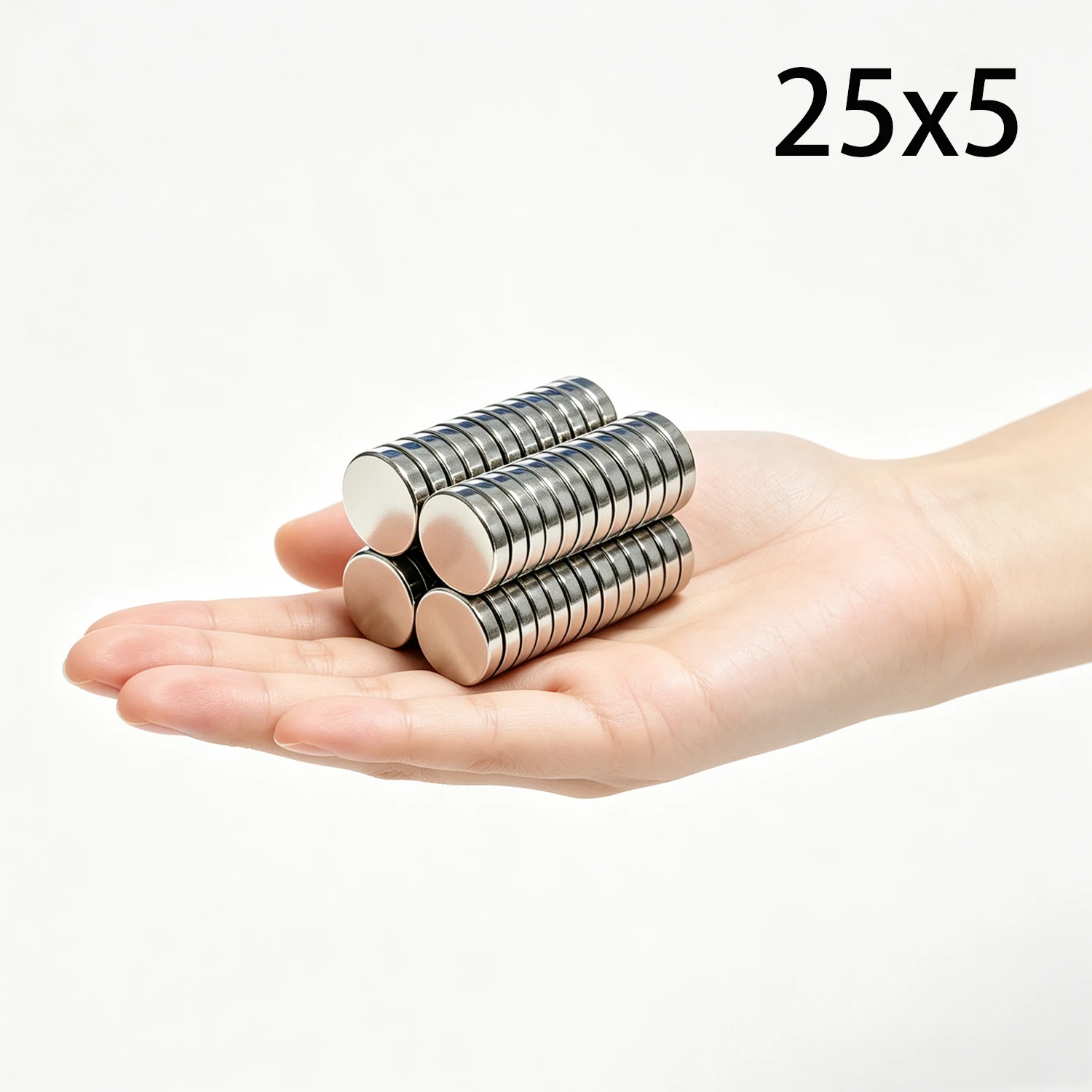 3/5/8/10Pcs 25x5 mm Magnet 25mm x 5mm Round Super Powerful Strong Permanent Magnetic Disc 25x5mm