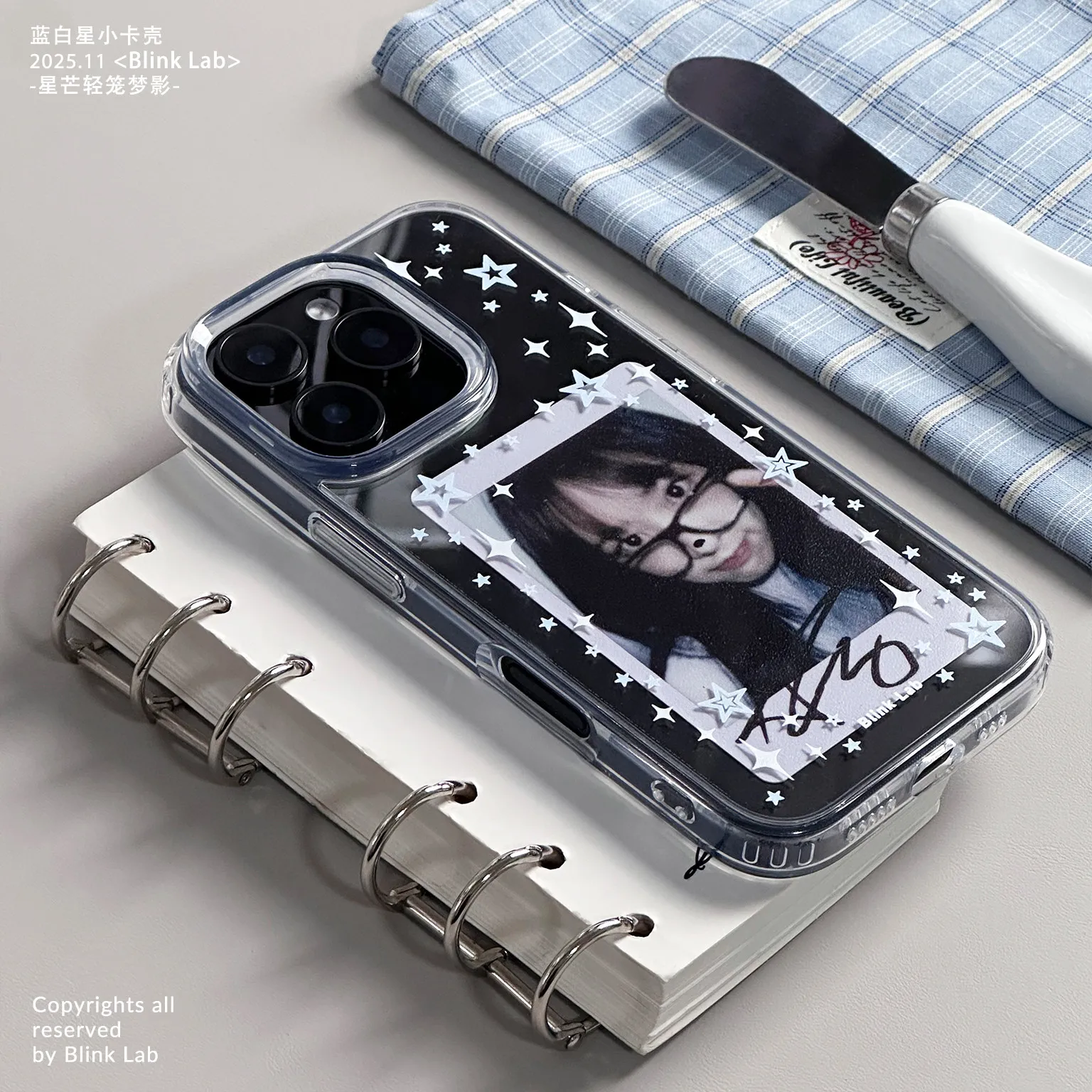 

Original Blue White Star Minimalist Ins Style Phone Case For IPhone 17 16 15 13 11 Pro Max Air 7 8 Plus MINI XR X XS Y2K Cover