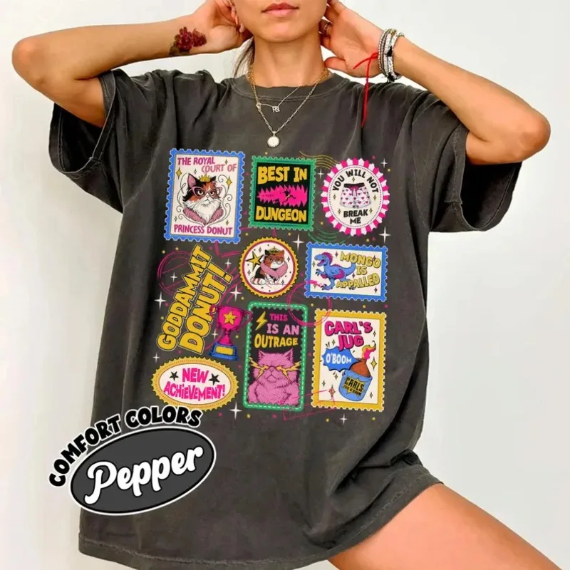 Book Stamps Dungeon Crawler Carl Comfort Colors Shirt, Fantasy Book Merch Reader, Top New
