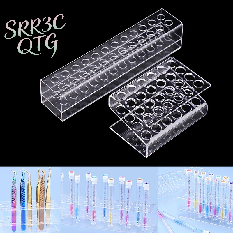 Eyebrow brush tube display stand Eyelash brush storage bracket tweezers Holder Acrylic Beauty Makeup Tools Eyelash Planting